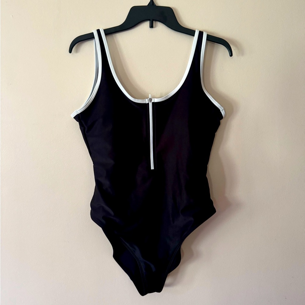 Old Navy Half Zip One-Piece Swimsuit